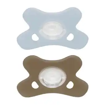 Etos Difrax Fopspeen Natural 0-6 Maanden Lichtblauw/Beige BPA-vrij aanbieding