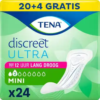 Etos Tena Discreet Ultra Mini 20+4 aanbieding