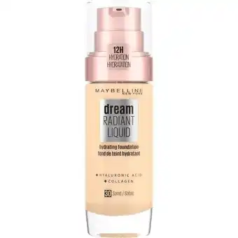 Etos Maybelline Dream Radiant Liquid - 30 Sand - Foundation aanbieding