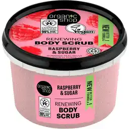 Etos Organic Shop Raspberry Bodyscrub 250 ML aanbieding