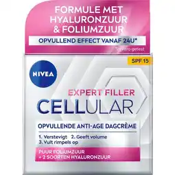 Etos NIVEA Cellular Expert Filler Dagcreme SPF 15 50 ML aanbieding