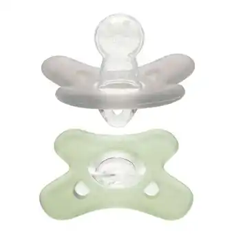 Etos Difrax Fopspeen Natural 6-12 Maanden Grijs/Groen BPA-vrij aanbieding
