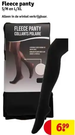 Kruidvat Fleece panty aanbieding