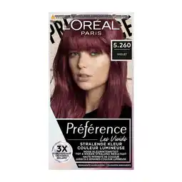 Etos L'Oréal Paris Preference Vivids Permanente Haarverf 5.260 Violet Ipanema aanbieding