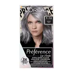 Etos L'Oréal Paris Préférence Vivids Permanente Haarverf 9.11 Smokey Grey aanbieding