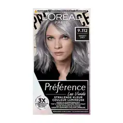 Etos L'Oréal Paris Préférence Vivids Permanente Haarverf 9.11 Smokey Grey aanbieding