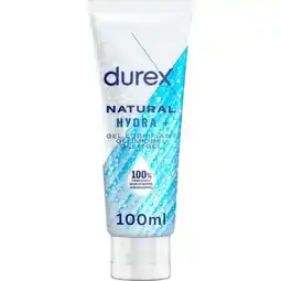 Etos Durex Glijmiddel Natural Hydraterend 100% Natuurlijk Waterbasis 100 ML aanbieding