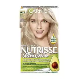 Etos Garnier Nutrisse Crème 9.13 Zeer Licht Goud Asblond Haarverf aanbieding
