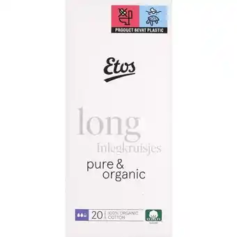 Etos Etos Pure & Organic Long Inlegkruisjes 20 stuks aanbieding
