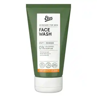 Etos Etos For Men Sensitive & Hydraterende Face Wash aanbieding