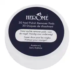 Etos Herome Acetonvrije Nail Polish Remover Pads aanbieding