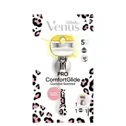 Etos Gillette Venus Comfortglide Coconut Luipaard Scheersysteem 5 Blades plus 1 Mesje aanbieding