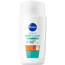 Etos NIVEA Derma Skin Clear Daily Fluid Spf50+ 40ML aanbieding