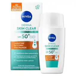 Etos NIVEA Derma Skin Clear Daily Fluid Spf50+ 40ML aanbieding
