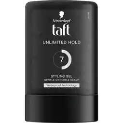 Etos Taft Styling Gel Unlimited Hold Gel 300 ML aanbieding