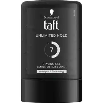 Etos Taft Styling Gel Unlimited Hold Gel 300 ML aanbieding