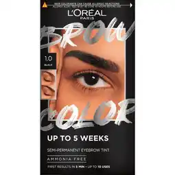 Etos L'Oréal Paris Brow Color wenkbrauwverf 1.0 Black 30ML aanbieding