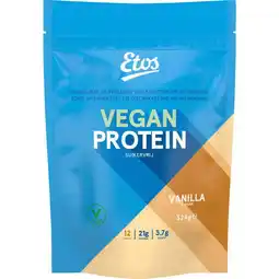 Etos Etos Vegan Protein Eiwitpoeder Vanilla 324 GR aanbieding
