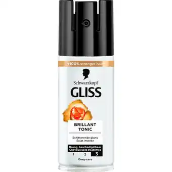 Etos Gliss Kur brilliant tonic droog beschadigd haar aanbieding