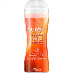 Etos Durex Massage Olie en Glijmiddel 2-in-1 Sensual met Ylang Ylang Waterbasis 200 ML aanbieding