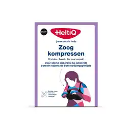 Etos HeltiQ Zoogkompressen Zwart aanbieding