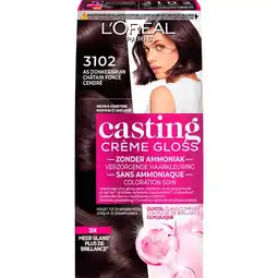 Etos L'Oréal Paris Casting Crème Gloss Haarverf 3102 Donker Parelmoer Asbruin aanbieding