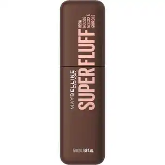 Etos Maybelline New York Superfluff Brow Mousse 260 Deep Brown Wenkbrauwmascara aanbieding