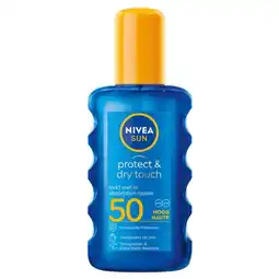 Etos NIVEA SUN Protect & Dry Touch Transparante Zonnespray SPF 50 200 ML aanbieding
