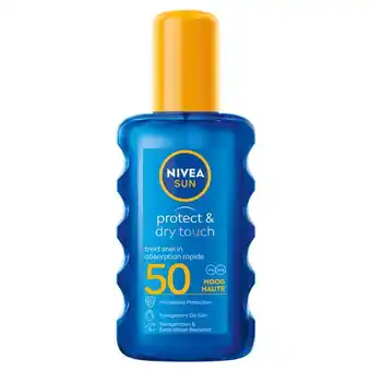 Etos NIVEA SUN Protect & Dry Touch Transparante Zonnespray SPF 50 200 ML aanbieding
