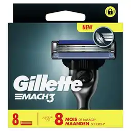 Etos Gillette Mach3 Navulmesjes 8 Stuks aanbieding
