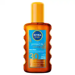Etos NIVEA SUN Zonnebrand Protect & Bronze Olie Spray SPF 30 200 ML aanbieding