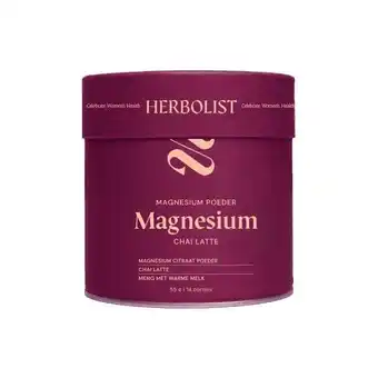 Etos Herbolist magnesium poeder beauty chai latte aanbieding