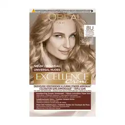 Etos L'Oréal Paris Excellence Universal Nudes Permanente Haarverf 8U Lichtblond aanbieding