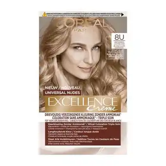 Etos L'Oréal Paris Excellence Universal Nudes Permanente Haarverf 8U Lichtblond aanbieding