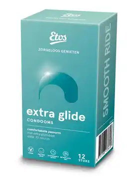 Etos Etos Condooms Extra Glijmiddel 12 stuks aanbieding