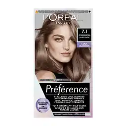 Etos L'Oréal Paris Préférence Cool Blondes Permanente Haarverf 7.1 Iceland aanbieding