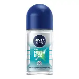 Etos NIVEA MEN Fresh Kick Deodorant Rolller 50 ML aanbieding