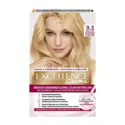 Etos L'Oréal Paris Excellence Crème Verzorgende Crèmekleuring 9.3 Zeer Licht Goud Blond aanbieding
