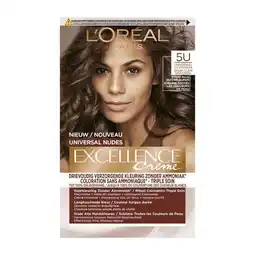 Etos L'Oréal Paris Excellence Universal Nudes Permanente Haarverf 5U Lichtbruin aanbieding