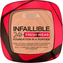 Etos L'Oréal Paris Infaillible 24H Fresh Wear Foundation in a Powder 220 Sand aanbieding