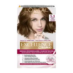 Etos L'Oréal Paris Excellence Crème Verzorgende Crèmekleuring 5.3 Licht Goudbruin aanbieding