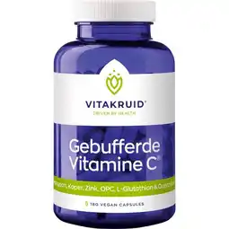 Etos Vitakruid Gebufferde Vitamine C - 180 vegan capsules aanbieding