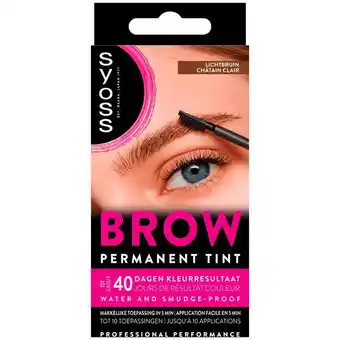 Etos Syoss Browtint Wenkbrauw verf Lichtbruin aanbieding