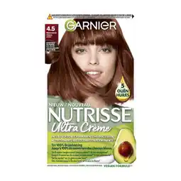 Etos Garnier Nutrisse Crème Permanente Haarverf 4.5 Mahonie Bruin aanbieding