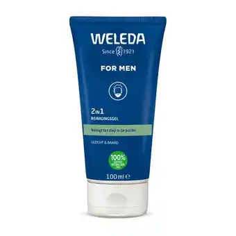 Etos Weleda Men 2-in-1 reinigingsgel voor gezicht & baard aanbieding