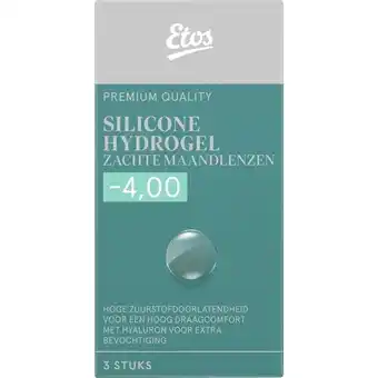 Etos Etos Silicone Hydrogel Zachte Maandlenzen -4.00 3st aanbieding