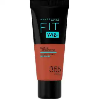 Etos Maybelline New York Fit Me Matte + Poreless Foundation 355 Pecan 30 ML aanbieding