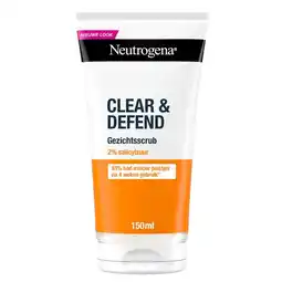 Etos Neutrogena Clear & Defend Face Scrub Met 2% Salicylic Acid 150 ML aanbieding