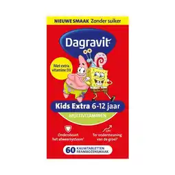 Etos Dagravit Kids Multivitaminen Xtra 6-12 jaar 60 stuks aanbieding