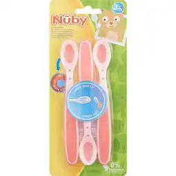 Etos Nûby Warmtegevoelige Lepels Roze 4+ m 3 stuks aanbieding